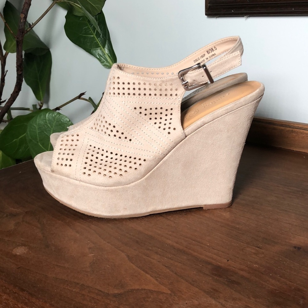 Chinese Laundry Laser Cut Wedge Sandal 8